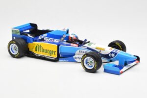 Benetton B195 Renault #1 M. Schumacher Winner Japanese GP 1995 Minichamps 1:18 510953401 Metal - imagem 4 de 6