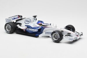 BMW Sauber F1.06 #17 J. Villeneuve F1 2006 Minichamps 1:18 100060017 Metal - imagem 4 de 6