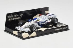 BMW Sauber F1.06 #16 N. Heidfeld Brazilian GP 2006 Minichamps 1:43 400060316 Metal - imagem 2 de 5