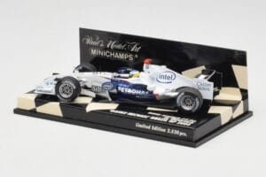 BMW Sauber F1.06 #16 N. Heidfeld Brazilian GP 2006 Minichamps 1:43 400060316 Metal - imagem 3 de 5