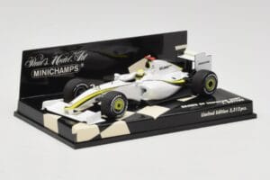 Brawn GP Mercedes BGP001 #22 J. Button Showcar 2009 Minichamps 1:43 400090092 Metal - imagem 2 de 5