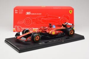 Ferrari SF-24 #16 C. Leclerc Emilia Romagna Grand Prix 2024 Bburago 1:18 18-16821-L-IMOLA-SHOWCASE Metal - imagem 7 de 7