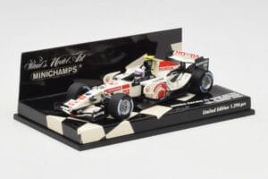 Honda RA106 A. Davidson Test Driver F1 2006 Minichamps 1:43 400060036 Metal - imagem 2 de 5