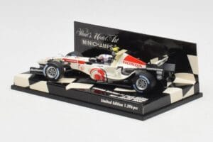 Honda RA106 A. Davidson Test Driver F1 2006 Minichamps 1:43 400060036 Metal - imagem 3 de 5