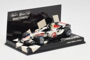 Honda RA106 #12 J. Button Hungarian GP Winner F1 2006 Minichamps 1:43 400060112 Metal - imagem 2 de 5