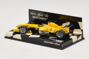 Jordan EJ14 Ford #19 T. Glock Jordan Ford F1 Team 2004 Minichamps 1:43 400040039 Metal - imagem 3 de 5