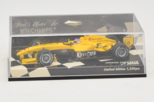 Jordan EJ14 Ford #19 T. Glock Jordan Ford F1 Team 2004 Minichamps 1:43 400040039 Metal - imagem 4 de 5