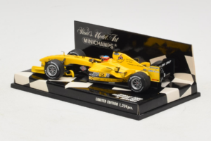 Jordan EJ14 Ford #18 N. Heidfeld Jordan Ford F1 Team Showcar 2004 Minichamps 1:43 400040088 Metal - imagem 3 de 5