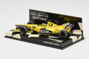 Jordan Honda EJ11 #7 H-H. Frentzen F1 2001 Minichamps 1:43 400010011 Metal - imagem 3 de 5