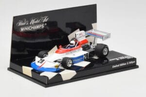 March Ford 751 #28 M. Donohue Race Car 1975 Minichamps 1:43 430750028 Metal - imagem 2 de 5