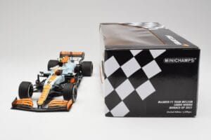 McLaren MCL35M #4 L. Norris Monaco GP 2021 Minichamps 1:18 530212404 Metal - imagem 7 de 7