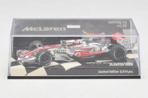 McLaren Mercedes MP4-23 #23 H. Kovalainen Showcar 2008 Minichamps 1:43 530084393 Metal - imagem 5 de 5
