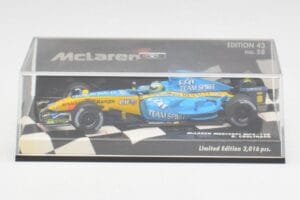 McLaren MP4-19B #5 D. Coulthard F1 2004 Minichamps 1:43 530044315 Metal - imagem 5 de 5