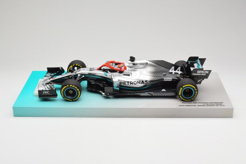 Mercedes AMG Petronas W10 EQ Power+ #44 L. Hamilton Monaco GP Winner 2019 Minichamps 1:18 113906644 Resina