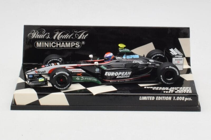 Minardi Cosworth PS03 M. Bobbi Test Car 2003 Minichamps 1:43 400030039 Metal