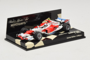 Toyota J. Trulli Panasonic Toyota Racing Showcar F1 2007 Minichamps 1:43 400070082 Metal - imagem 2 de 5