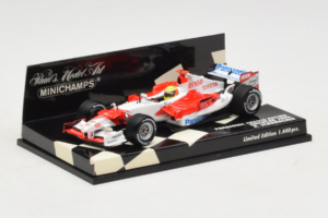 Toyota TF106 Panasonic #11 R. Schumacher Panasonic Toyota Racing Showcar 2006 Minichamps 1:43 400060077 Metal - imagem 2 de 5
