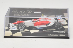 Toyota T. Glock Panasonic Toyota Racing Showcar F1 2008 Minichamps 1:43 400080082 Metal - imagem 5 de 5