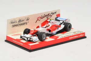 Panasonic Toyota Racing TF108 T. Glock F1 Showcar 2008 Minichamps 1:43 403080082 Metal - imagem 2 de 5