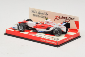 Panasonic Toyota Racing TF108 T. Glock F1 Showcar 2008 Minichamps 1:43 403080082 Metal - imagem 3 de 5