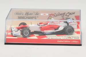 Panasonic Toyota Racing TF108 T. Glock F1 Showcar 2008 Minichamps 1:43 403080082 Metal - imagem 5 de 5
