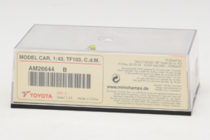 Toyota TF103 #21 C. da Matta Panasonic Toyota Racing F1 2003 Minichamps 1:43 AM26644B Metal - imagem 5 de 5