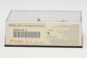 Toyota TF107 #11 R. Schumacher Panasonic Toyota Racing F1 2007 Minichamps 1:43 AM601286 Metal - imagem 5 de 5
