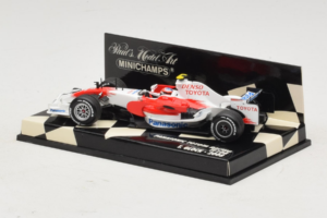 Toyota TF108 #11 T. Glock Panasonic Toyota Racing F1 2008 Minichamps 1:43 400080012 Metal - imagem 3 de 5
