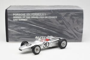 Porsche 804 #30 D. Gurney French Grand Prix 1962 AUTOart 1:18 86271 Metal - imagem 6 de 6