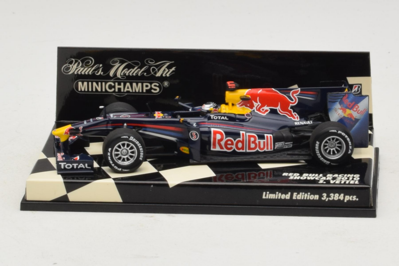 Red Bull Racing RB6 S. Vettel F1 Showcar 2010 Minichamps 1:43 400100075 Metal