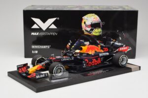 Red Bull RB16B #33 M. Verstappen Styrian & Austrian GP Winner 2021 Minichamps 1:18 113210933 Metal - imagem 6 de 6
