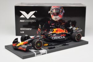 Red Bull RB19 Oracle #1 M. Verstappen Bahrain GP 2023 Winner Minichamps 1:18 113230201 Resina - imagem 7 de 7
