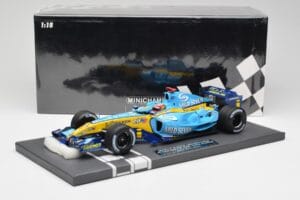 Renault F1 Team R25 #5 F. Alonso 3rd Place Brazil GP 2005 World Champion Minichamps 1:18 117051705 Metal - imagem 7 de 7