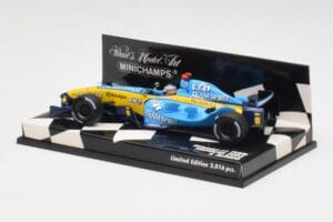Renault R25 F. Alonso F1 World Champion Showcar 2005 Minichamps 1:43 400050075 Metal - imagem 2 de 5
