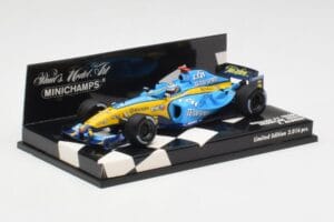 Renault R25 F. Alonso F1 World Champion Showcar 2005 Minichamps 1:43 400050075 Metal - imagem 3 de 5