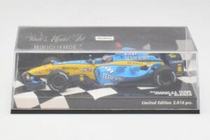 Renault R25 F. Alonso F1 World Champion Showcar 2005 Minichamps 1:43 400050075 Metal - imagem 4 de 5