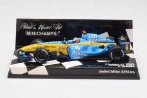 Renault R25 F. Alonso F1 World Champion Showcar 2005 Minichamps 1:43 400050075 Metal