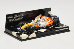 Renault R27 #3 G. Fisichella Renault F1 Team Showcar 2007 Minichamps 1:43 400070073 Metal - imagem 2 de 5