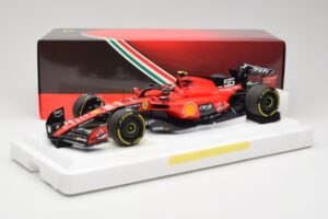 Scuderia Ferrari SF-23 #55 C. Sainz Belgian GP 2023 BBR 1:18 BBR231855C Metal - imagem 7 de 7