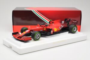 Scuderia Ferrari SF21 #55 C. Sainz Emilia Romagna GP 2021 BBR 1:18 BBR211855 Metal - imagem 7 de 7