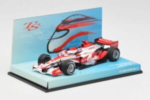 Super Aguri Honda SA07 #22 T. Sato Race Car 2007 Minichamps 1:43 518074322 Metal - imagem 2 de 5
