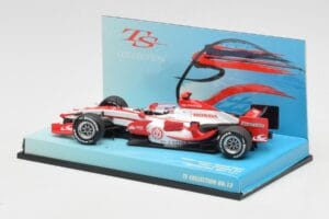Super Aguri Honda SA07 #22 T. Sato Race Car 2007 Minichamps 1:43 518074322 Metal - imagem 3 de 5