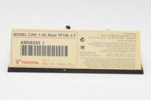 Toyota TF105 #16 J. Trulli F1 2005 Minichamps 1:43 AM58295 Metal - imagem 5 de 5