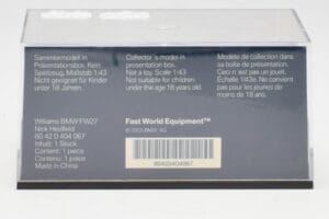 Williams FW27 BMW #16 N. Heidfeld F1 2005 Minichamps 1:43 80420404067 Metal - imagem 4 de 5