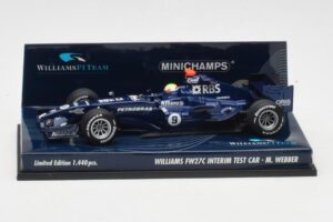 Williams FW27C BMW #7 M. Webber Test Car F1 2005 Minichamps 1:43 400050109 Metal