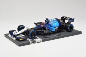 Williams FW43B Mercedes #63 G. Russell Belgian GP 2021 Minichamps 1:18 117211363 Resina - imagem 2 de 7