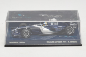 Williams FW28 Cosworth #10 N. Rosberg Williams F1 Team Showcar 2006 Minichamps 1:43 400060080 Metal - imagem 4 de 5