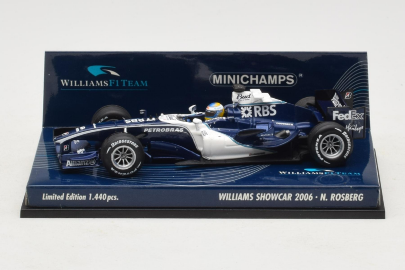 Williams FW28 Cosworth #10 N. Rosberg Williams F1 Team Showcar 2006 Minichamps 1:43 400060080 Metal