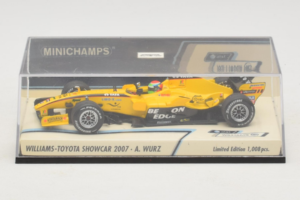 Williams FW29 Toyota A. Wurz Williams F1 Team Showcar 2007 Minichamps 1:43 400070087 Metal - imagem 4 de 5