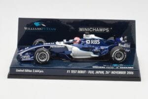 Williams FW28 Toyota K. Nakajima F1 Test Debut 2006 Minichamps 1:43 400060135 Metal - imagem 3 de 6